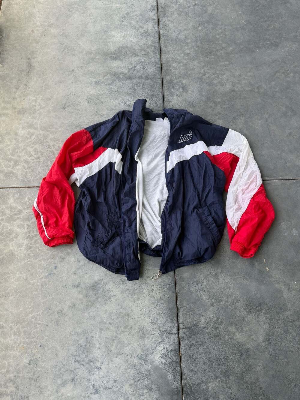Vintage RIM Logo Colorblocked Windbreaker Jacket